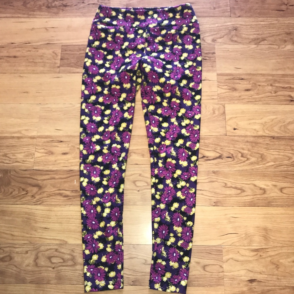LuLaRoe Flower Print Leggings